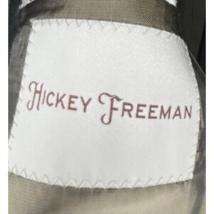 Hickey Freeman USA Made Solid Charcoal Gray‎ Suit Jacket 41R - Designer Classy